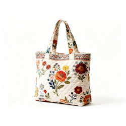 Handbag Cotton Quilted, Personalizado Estampado Floral, Bag Boho, Women's