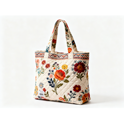 Handbag Cotton Quilted, Personalizado Estampado Floral, Bag Boho, Women's