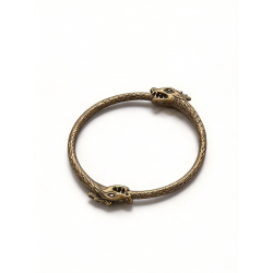 Antique Mythology Double Dragon Ouroboros Viking Bangle Norse Bracelet
