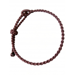 Tibetan Buddhist Braided Knot Adjustable Kabbalah Bracelet Lucky Charm Brown