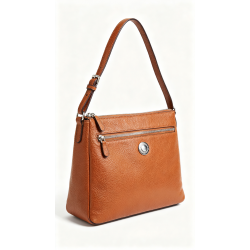 Handbag Women's Leather Magnetic Snap Zipper Shoulder Bag