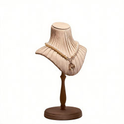 Suede Necklace Bust Stand