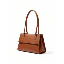 Handbag Large de Lujo Women's Suave Minimalista Elegant Brown