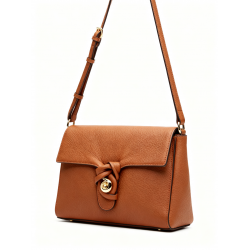 Ted Baker NAOMIE Twist Lock Shoulder Bag Brown