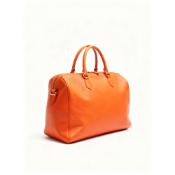 Shoulder Tote Bag Hand Bag Purse Leather in Orange New