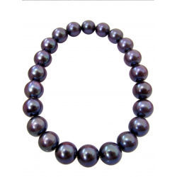 9-10MM GENUINE TAHITIAN NATURAL BLACK PEARL NECKLACE 14-36 INCH