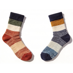 Crew Socks 2 Pair Multi Color Size L 8-12