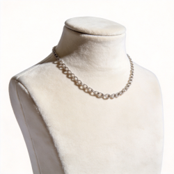 Soporte busto Necklace gamuza