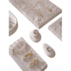 Plaster Display Set, Ring Tray, Earring Stand, Necklace Display Props