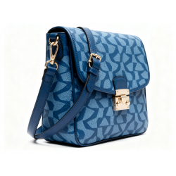 Glam Women's Bag Blue Pattern Adjustable Strap Clasp Crossbody