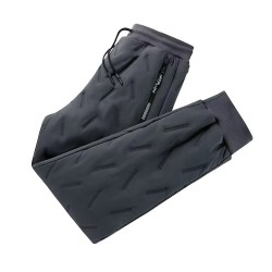Ehanking Fleece Pants Men Winter Warm Thicken Sweatpants Male Casual Drawstring Berber Fleece Sports Pants Joggers