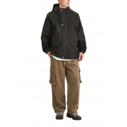Minton Men 1Piece Outdoor Hoodie Coat Hiphop Formal Hiking & Jogging Jacket Autumn Flees & Winter Gorka Embroidery Decoration