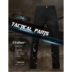 Men Outdoor Lightweight Cargo Tactical Pants Hiking Hunting Multi Pockets Cargo Trousers