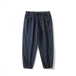 Men Casual Mid Waist Jogger Pants with Loose Straight Design Comfortable Cargo for Outdoor Adventures-Hiking Trousers