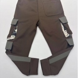 Men Casual Canvas Pants Lightweight with Elastic Waist 6XL Mid Waist Straight Pattern Service Flat Front Style Plain Dyed