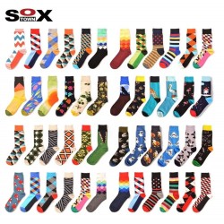 Men's Printed Crew Socks, 50+ Styles Trendy Novelty Socks, Hot Selling Casual Socks 21%