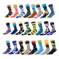 Stock Unisex Meias Men Funny Cotton Crew Happy Socken Personalized Design Own ized Sock Sox Men Socks 26%