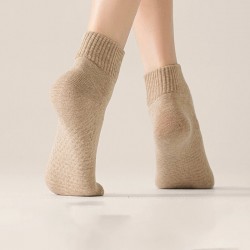 Women Breathable Cotton Ankle Socks Solid Color Soft Autumn Winter Socks$20 off shippingLower priced than similarDelivery by Jul 11