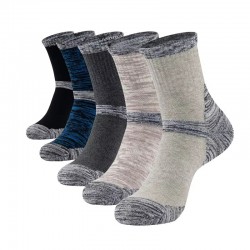 Mixed Colors Heather Mens Sports Athletic Thick Terry Cushion Sport Short Crew Men Bamboo Fiber Socks