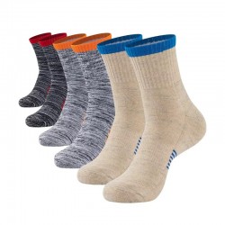Mixed Colors Heather Mens Sports Athletic Thick Terry Cushion Sport Short Crew Men Bamboo Fiber Socks