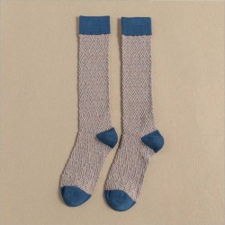 Hot Selling Calf Knee High Elastic Sports Cotton Ribbed Casual Fashion Women Socks