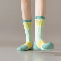 High Quality Unisex Adults Striped Football Sports Socks Breathable Anti-Slip Bottom Sporty Casual Autumn Crew Size Made
