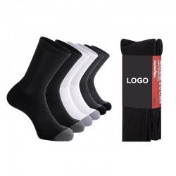 Autumn Casual Sports Socks 100 Percent Cotton Breathable Lightweight Mid Calf Solid Color Cotton Socks izable