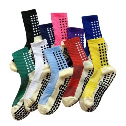 Men's Cotton Spandex Crew Soccer Sports Socks Breathable Knitted Ankle Football Grip Socks for Home Socks 20%