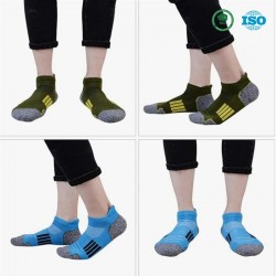 certifiedSummer Outdoor Cotton Socks Men Breathable Sweat-Absorbent Multicolor Cycling Running Sock Men's Ankle Sports Socks 25%