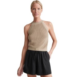Knitwear Knitted Camisole Vintage Singlet tank Top Fitted Halter Knit Top