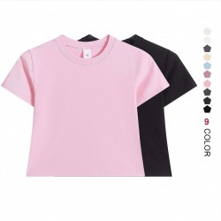 Tee T-Shirt Cropped Ladies Screen Print Blank Hip Hop Women T-Shirt Crop Top