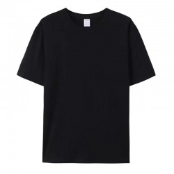 Women's Short-Sleeve T-Shirt Printed Combed Cotton Loose Fit Summer High-End Round-Neck Tops