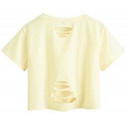Women Crop Top Ladies Oversized Short T-Shirt Design Crop Half Sleeve Drop Shoulder Women's T-shirts Crop Tops