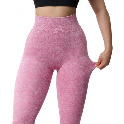 Women Solid Seamless Butt-Lifting Leggings | High Waist Quick Dry Breathable Yoga Pants for Gym & Workout