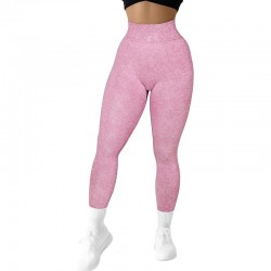Women Solid Seamless Butt-Lifting Leggings | High Waist Quick Dry Breathable Yoga Pants for Gym & Workout
