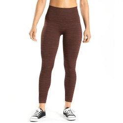 Women Yoga Pants Mid Waist Elastic Solid Color Full Length Eco-Friendly Breathable Spandex/Polyester