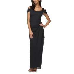 Women's Long Cold Shoulder Dress, Mother of The Bride