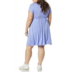 Women's Surplice V Neck Swing Dress (Available in Plus Size)
