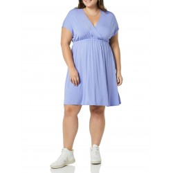 Women's Surplice V Neck Swing Dress (Available in Plus Size)