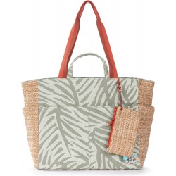 Bag de Playa Cassia - Handbag Ligero de Gran Tamaño con Correas Cómodas, Abierto