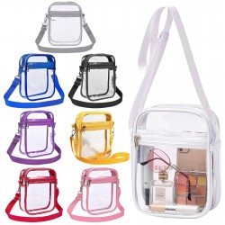 Clear Bag Concert Transparent Shoulder Crossbody Bag Portable Waterproof Bag