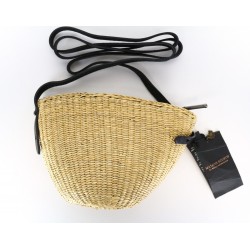Women's Crossbody Bag Light Brown Straw Summer Casual Purse I