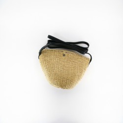 Women's Crossbody Bag Light Brown Straw Summer Casual Purse I