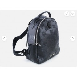 PLEIN SPORT Lindsey Women's Bag Black Backpack Two Handles Lined Pockets