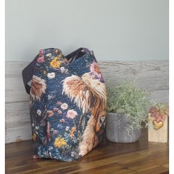 Handbag Highland Cow Hecho a Mano - Ligero y Práctico