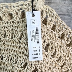 Handbag Redondo Monzón Woven de Paja Natural £40 VIVO?