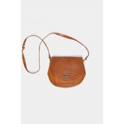Vintage 90s women's brown leather Shoulder bag outfit festivals retro Crossbody
