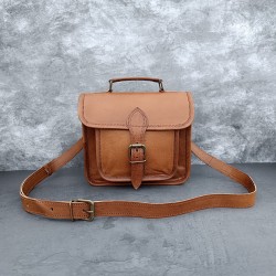 In Vintage Leather Satchel Crossbody Bag Purse Handbag Sling Messenger Bags