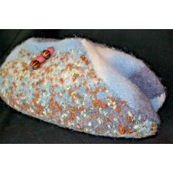 Hand Felted and Embroidered Bag Handmade Cottage