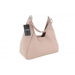 Ginevra Women's Bag Light Pink Lined Hobo Crossbody Magnetic Closure